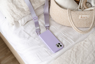 IPHONE 12 MINI - CROSSBODY PHONE CASE BUNDLE - LILAC - WIDE STRAP