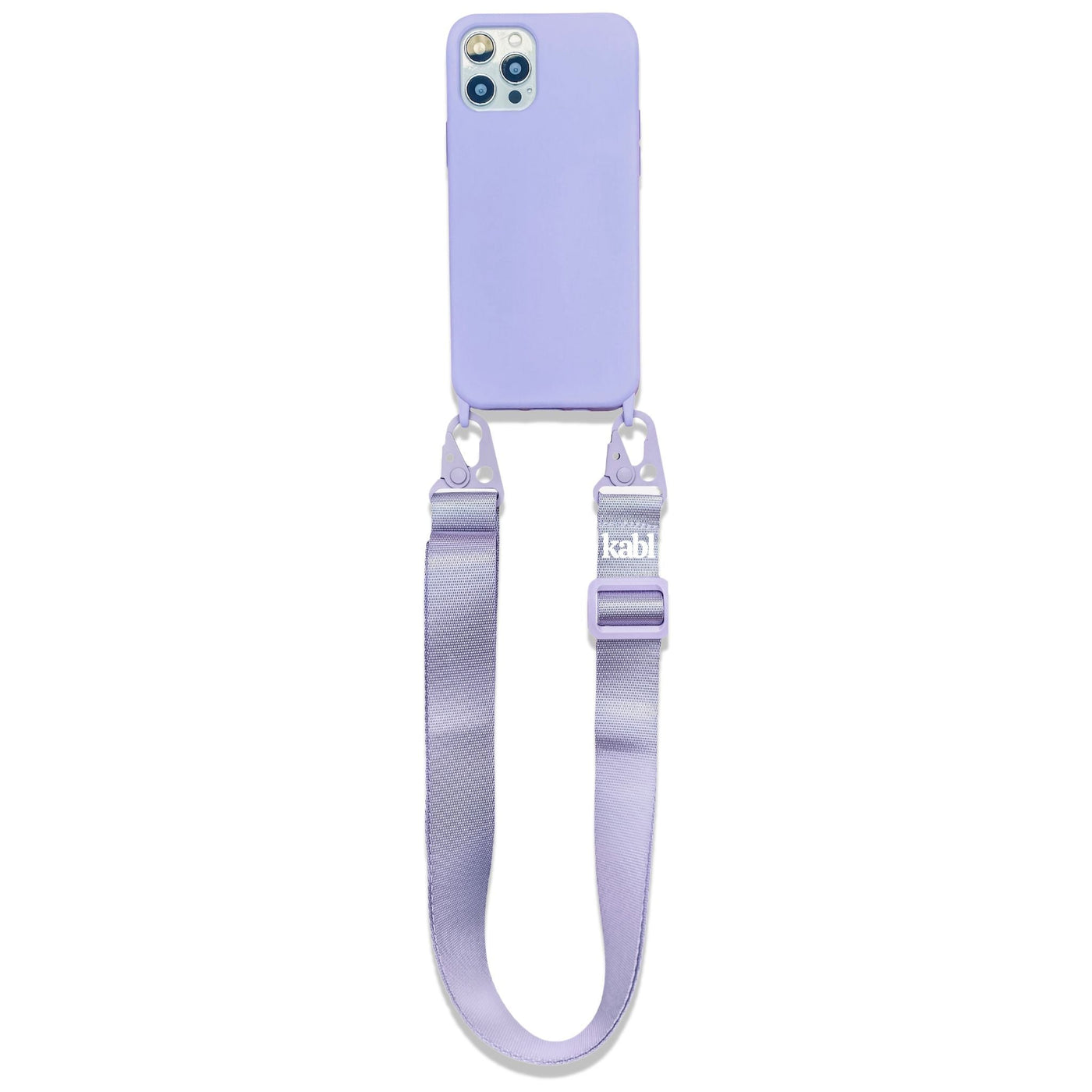 IPHONE 12 MINI - CROSSBODY PHONE CASE BUNDLE - LILAC - WIDE STRAP