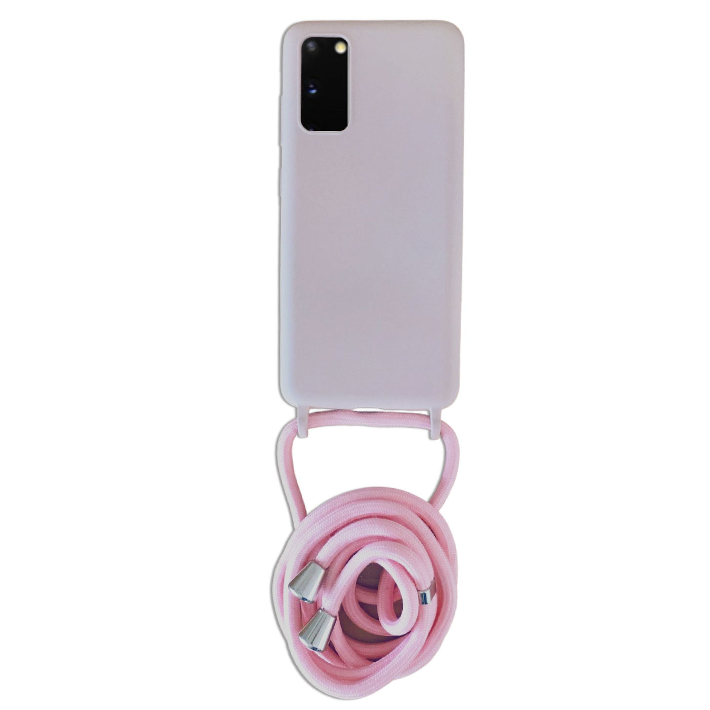 SAMSUNG - CROSSBODY PHONE CASE BUNDLE - POWDER PINK - ROPE STRAP